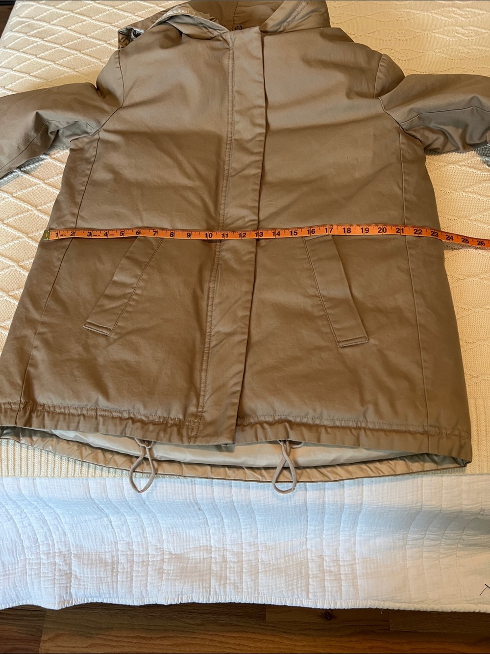 Cappellini by Peserico Hooded Puffer Jacket - Taupe - Picture 5 of 7